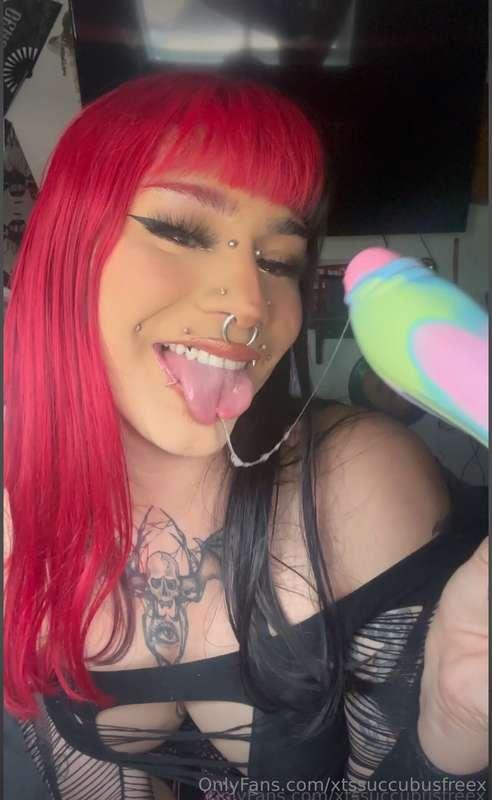 I bet with my tongue on the tip of your cock you would cum i..