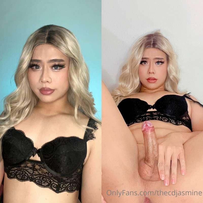Do you like Asian girls with blonde hair and a girlcock? ☺️🫣