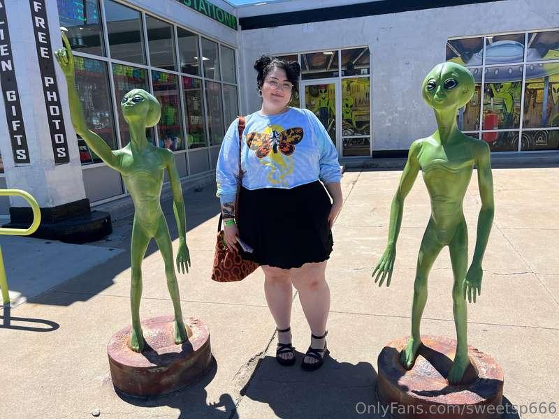 do these aliens make me look fat? i might’ve been a little t..
