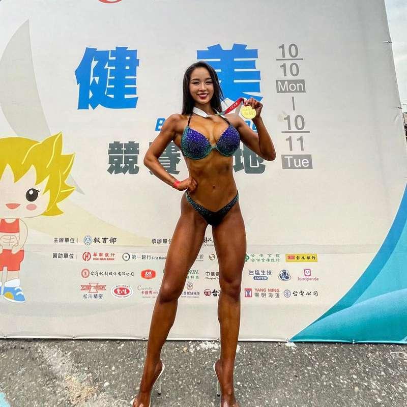 2022/10/11 I won first place in the bodybuilding competition 