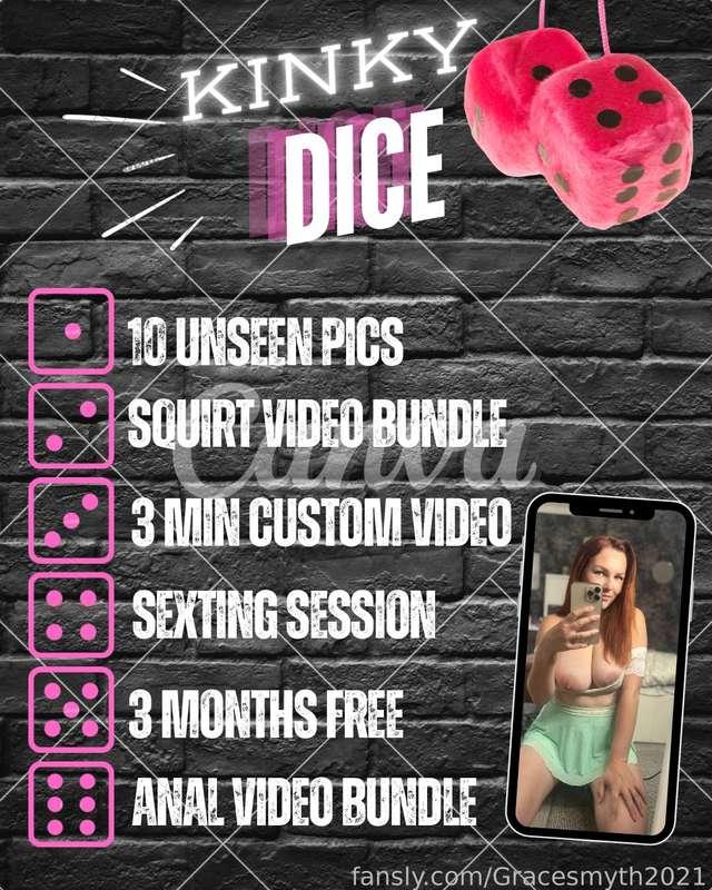 Feeling lucky? Prize everytime 😈 just tip to spin the dice 🎲 

#fyp #redhead #ginger #milf #hotmom #mature #naked #veinytits #veins #areolas #stepmom #greeneyes #milk #milky #momboobs #mombod
