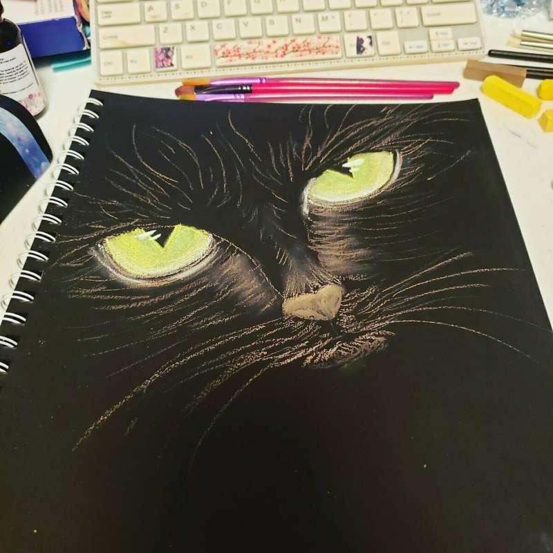 Some of my art: Black Cat Drawing
This will be for sale at S..