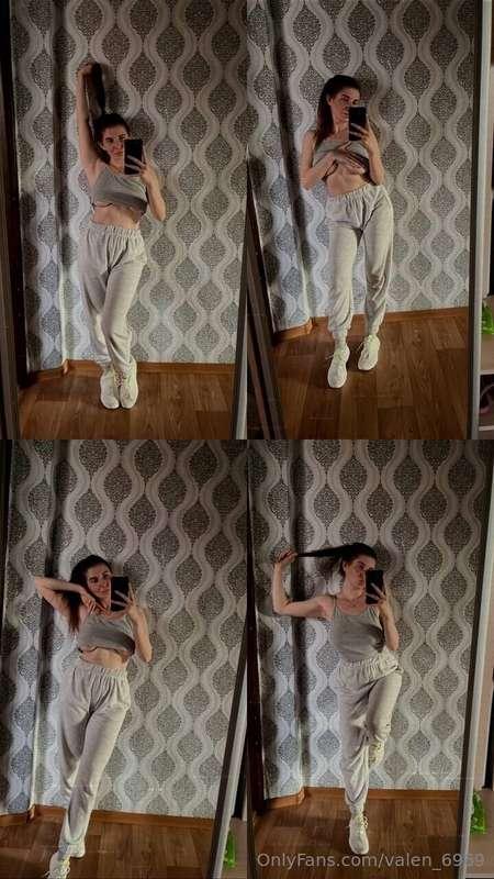 Home workout 💪😋After a home workout, I always like to admire..
