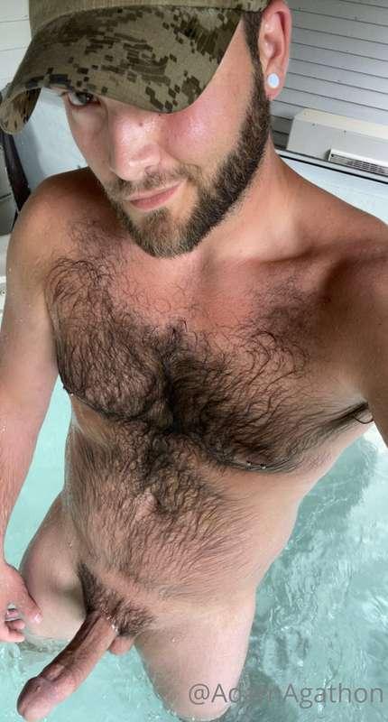 Quick dip in the tub after work