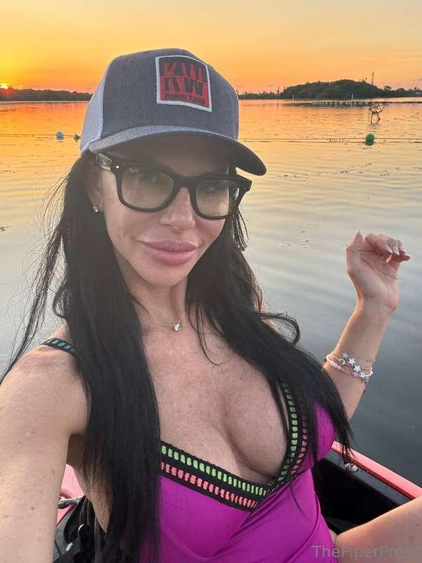Late night, kayaking!!! This is getting fun. Wish you were h..