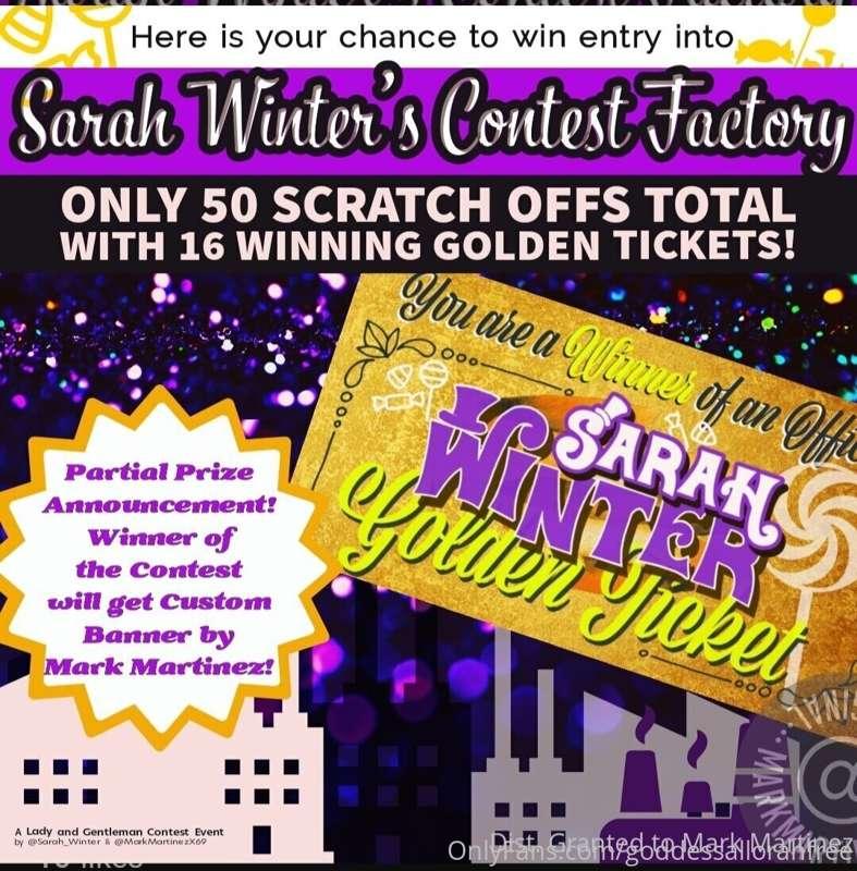 🎫 Do you have a Golden Ticket 🎫?

🛑You need one for the next..