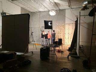 Behind the Scenes Shot of "The First Noel"