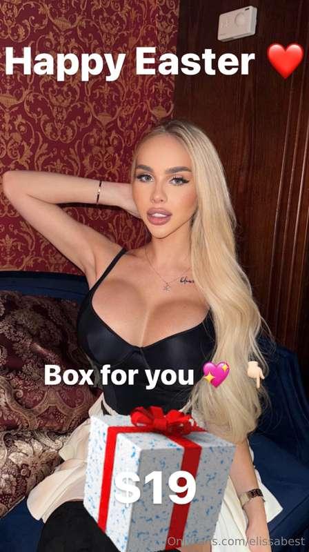 HAPPY EASTER BOX 🫶🫶🫶  Let’s have some fun , my everything 💖💖..