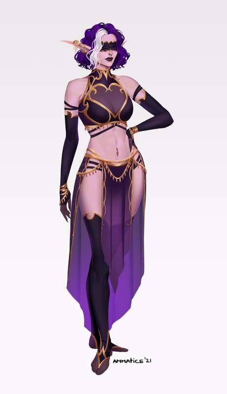 Full rendered K's fancy dress
