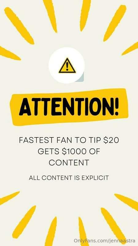 𝑻𝒉𝒆 𝒇𝒂𝒔𝒕𝒆𝒔𝒕 𝒇𝒂𝒏 𝒕𝒐 𝒕𝒊𝒑 $2𝟎 𝒘𝒊𝒍𝒍 𝒈𝒆𝒕 $𝟏𝟎𝟎𝟎 𝒘𝒐𝒓𝒕𝒉 𝒐𝒇 𝑯𝑶𝑻 𝒄𝒐𝒏𝒕𝒆..