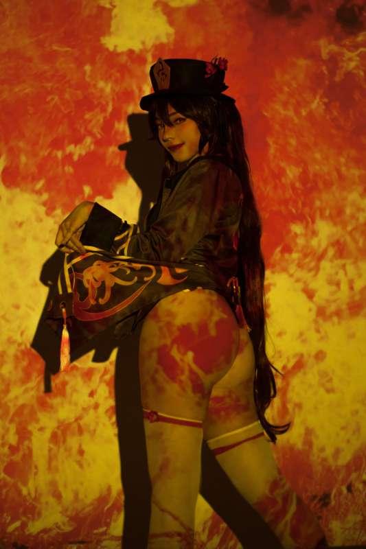 This girl is on fire