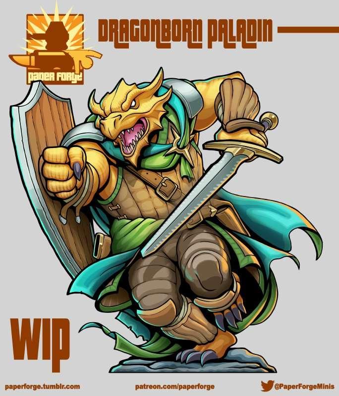 Dragonborn Paladin colors!