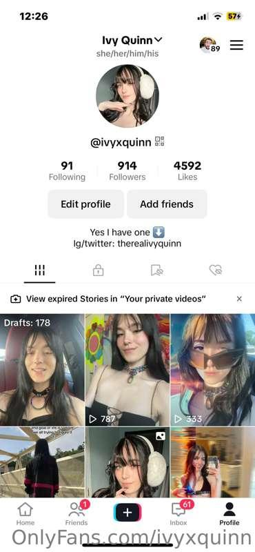 At the moment this is my newest and only tik tok. Feel free ..
