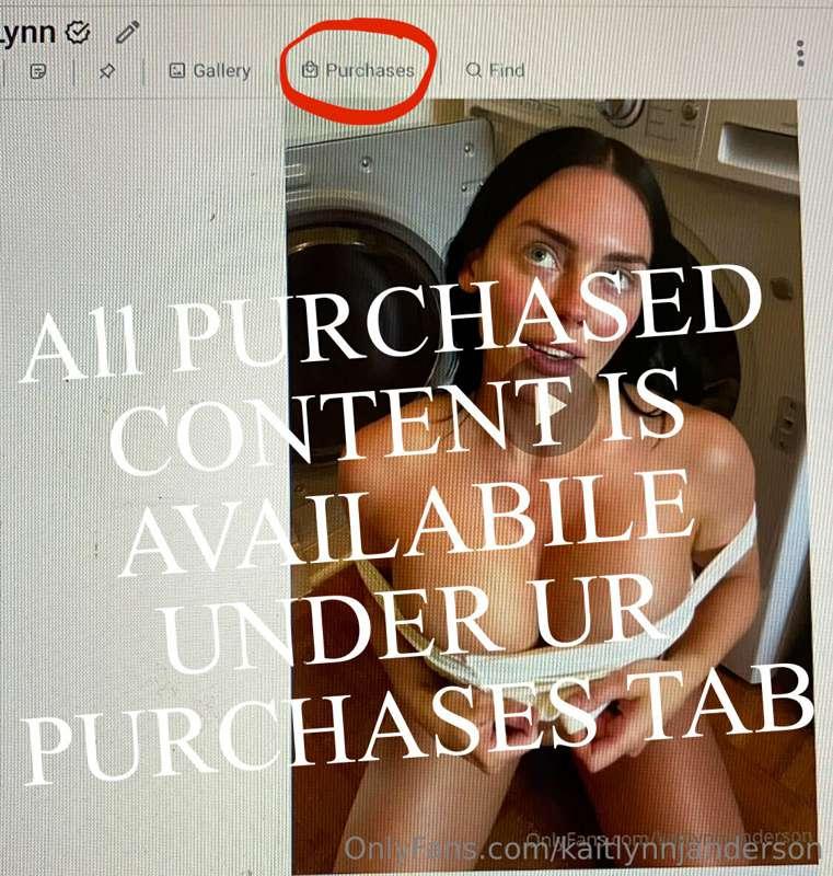 🚨 ALL PURCHASED CONTENT 🚨