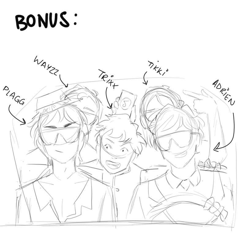The Bad Guys AU- doodles part 2