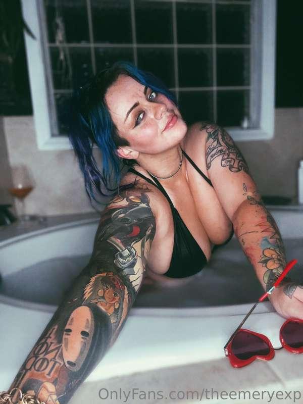 Late night baths can be fun!