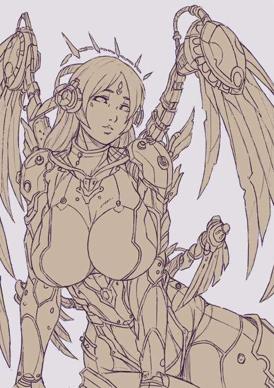 BBDs sci-fi : Seraph of lost ark [ SKETCH / SFW ONLY]