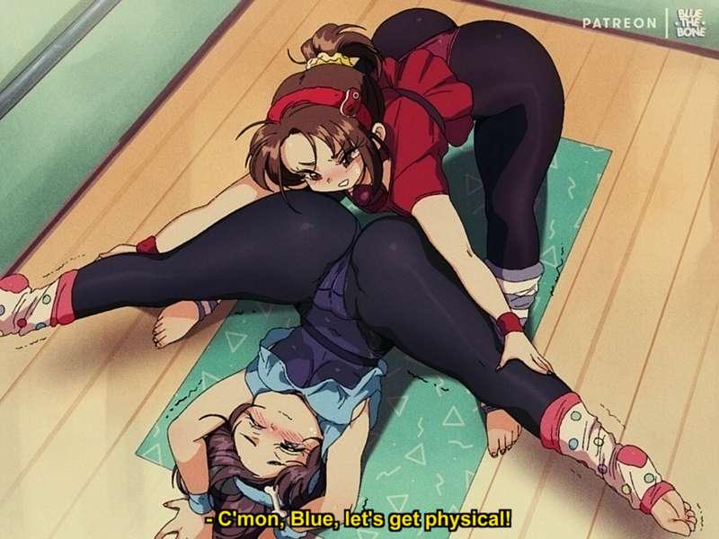 Bluesona x REDTHEMEAT Yoga Session 🦴🥩 [OC] // 6 ALTERNATE VERSIONS