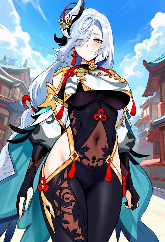 Shenhe's Snowbunny Transformation