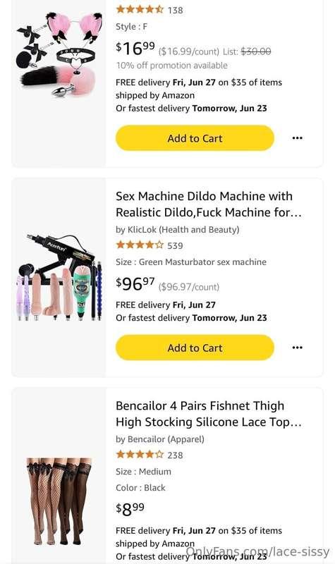 New Amazon wishlist is up!! So new deals with it!! If you bu..
