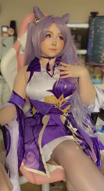 Keqing cosplay ! Pt.1 (highest tier only)