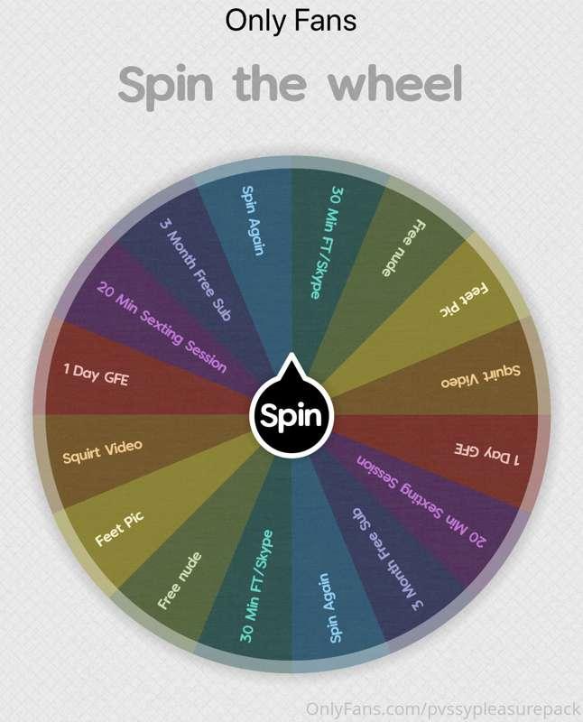 Who wants to spin the wheel?
Only $10 💗