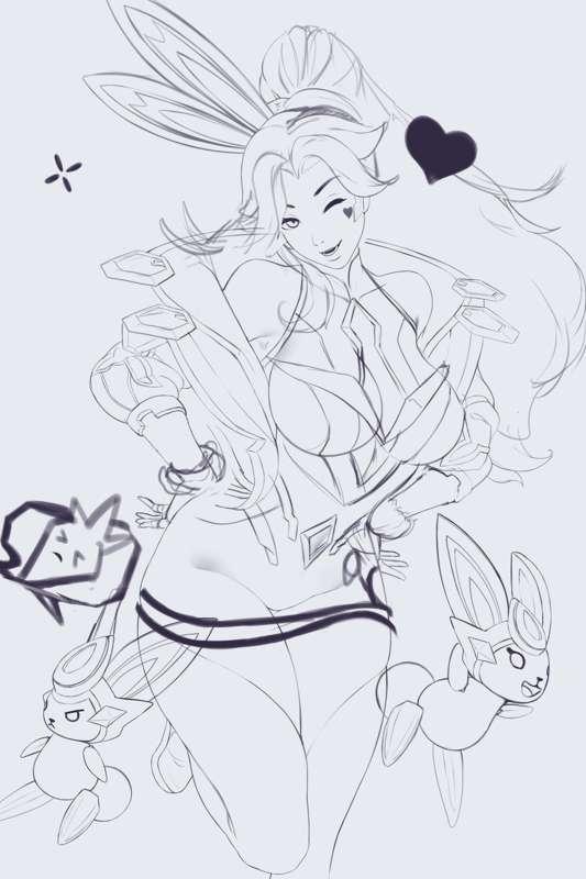 Battle bunny Miss Fortune WIP