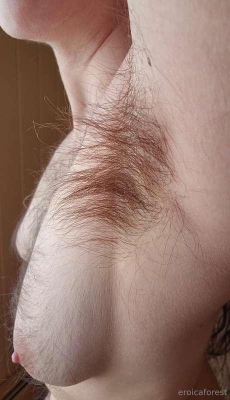 Watch me show off my long, thick armpit hair in my new video..