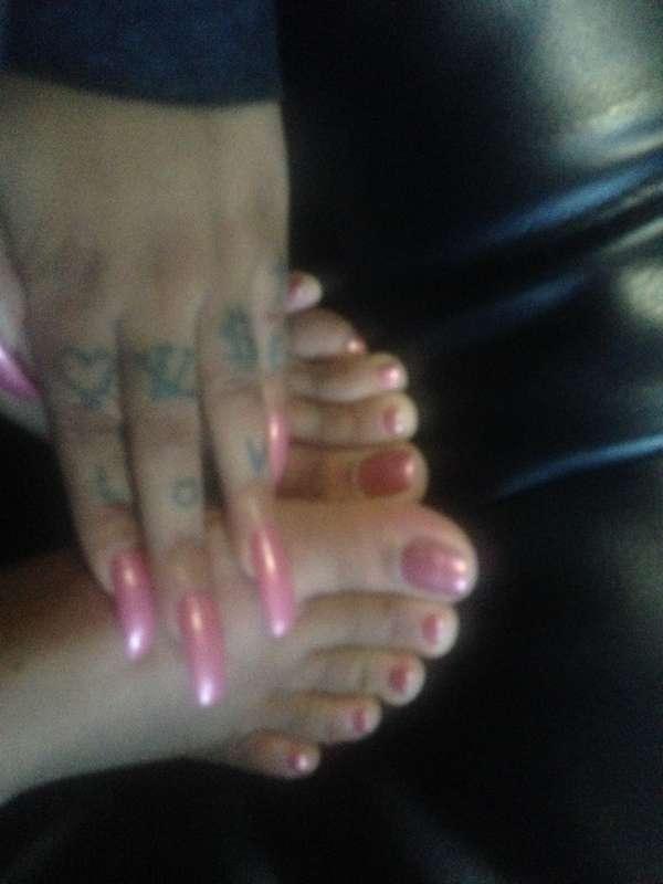 Pink nail day pink toes