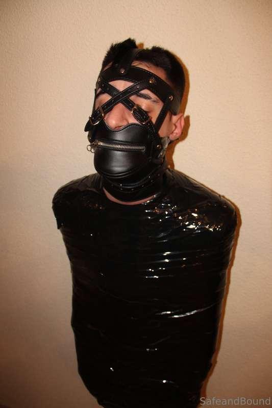 Myself gagged and mummified