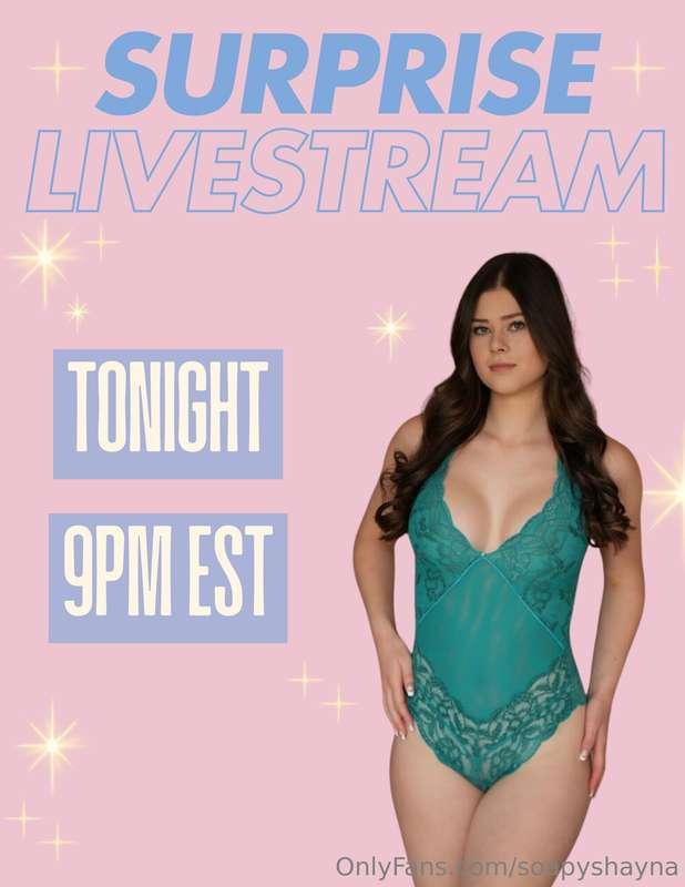 SURPRISE GOING LIVE TONIGHT!!! 🩷