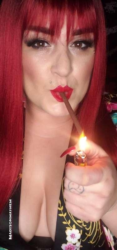 Care to join me? 🚬👑🔒💋💨