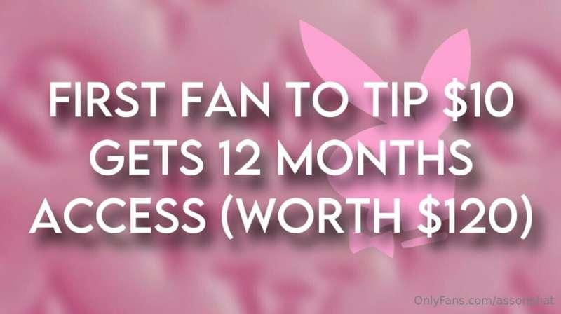 **12 MONTHS ACCESS FOR $10**

First *THREE* fans ONLY!🎀