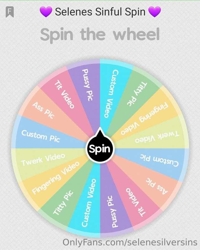 💜 Selenes Sinful Spin Game 💜 

-Will record and send video o..