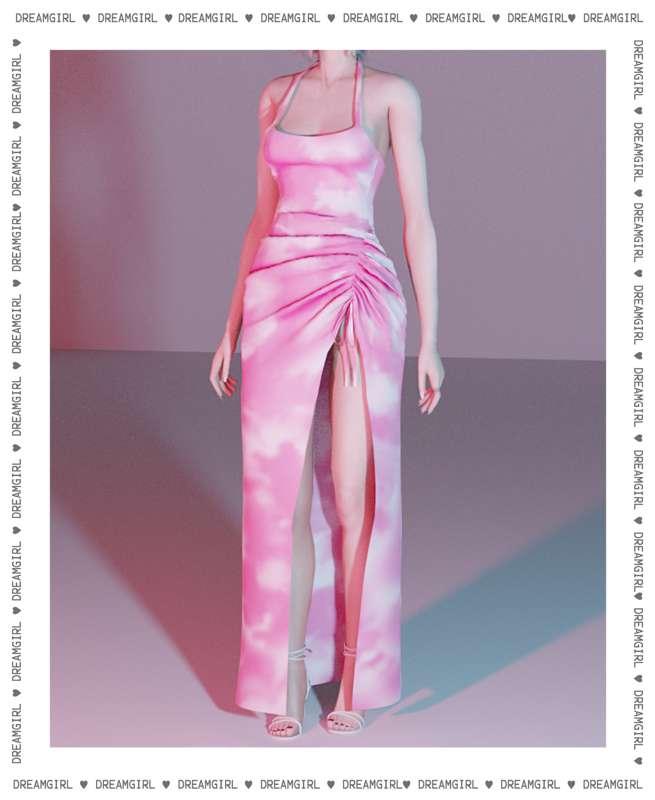 SCRUNCHED SIDE DRESS