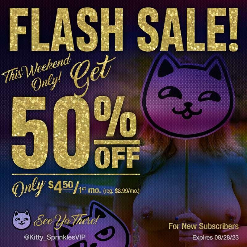 FLASH SALE! This weekend only!! New subscribers get their fi..