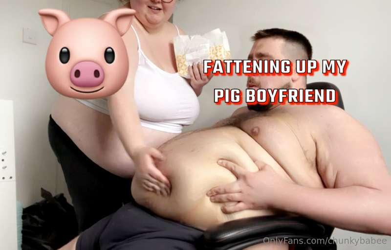 Feeding my Pig Boyfriend Eclairs, Donuts and Milk  Come and ..