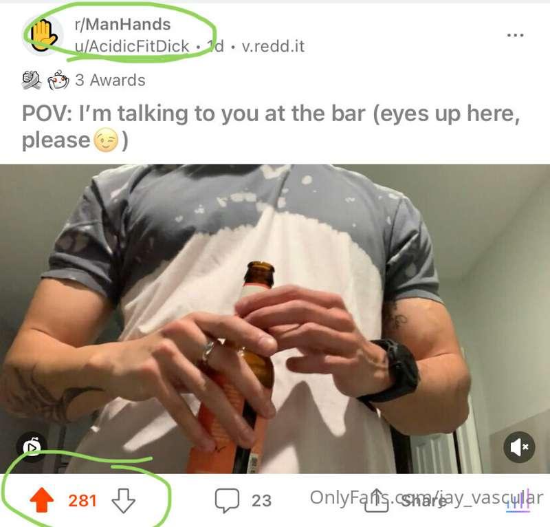 Top post on r/ManHands once again😊 Grateful for you all, tha..