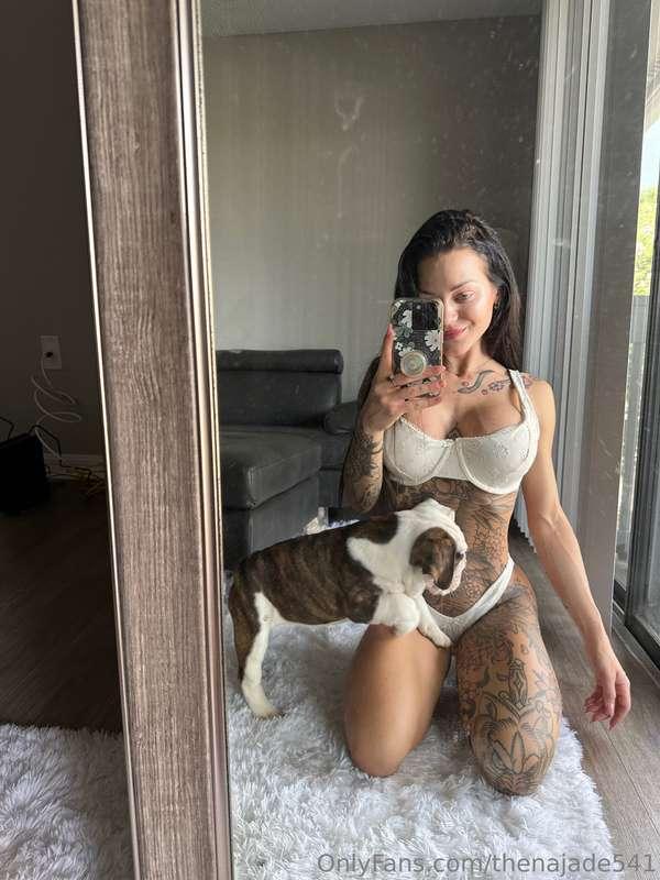 Feeling cute with my dog🥰