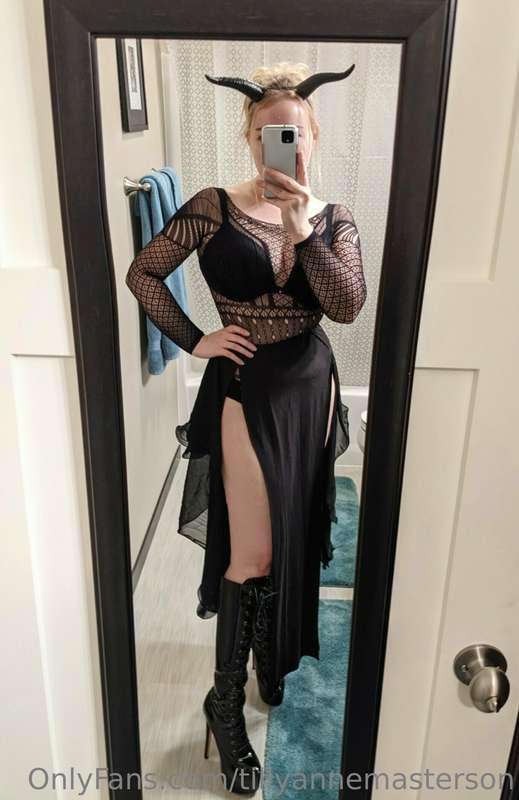 Went to a fetish costume party last night and had to double ..