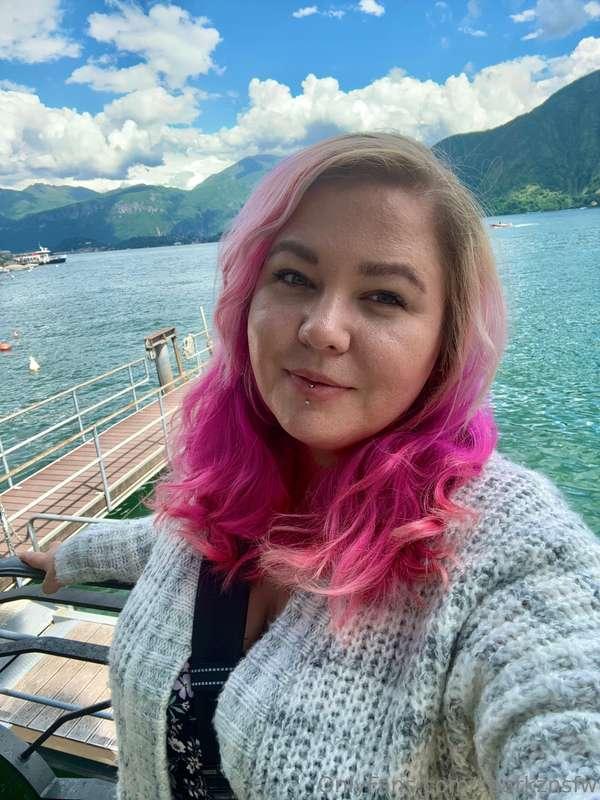 I actually took some selfies around Lake Como, Italy today! ..