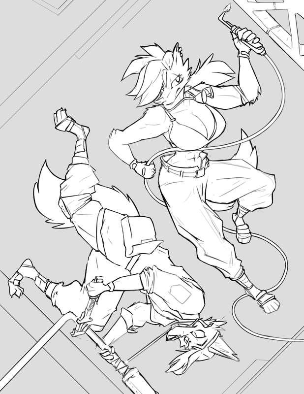 The Spaces Between (technically a novel) - cover sketch
