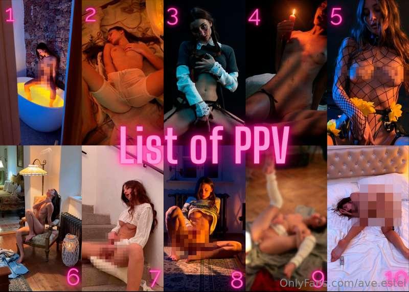 Hey, Honey Bunnies 🐰💖🍯

Here is a list of my PPVs 😍😍😍

1 🎬 B..