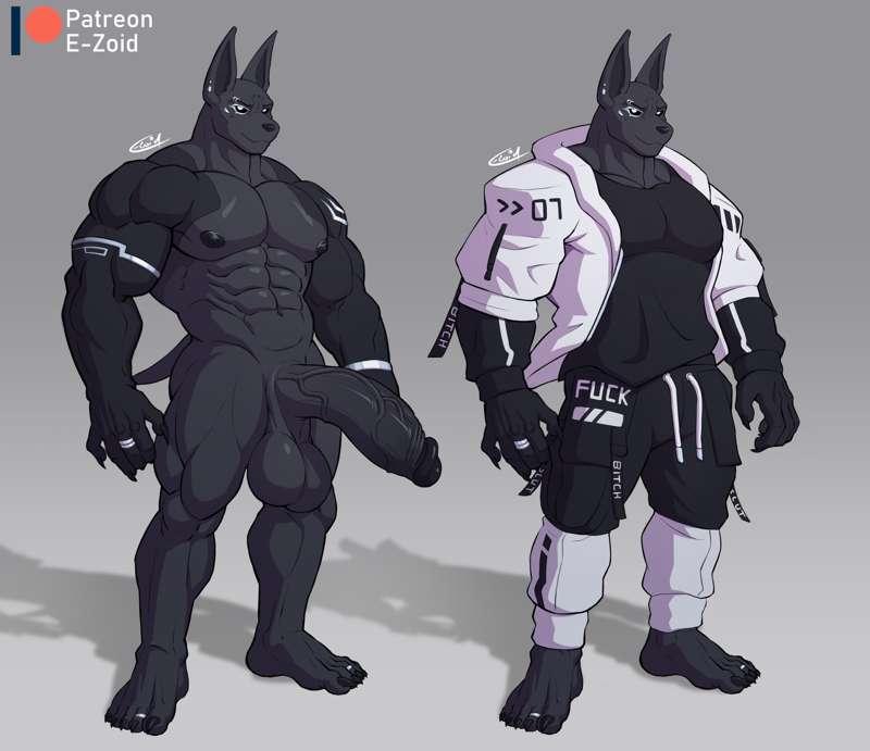 Cyberpunk Anubis Ref Sheet