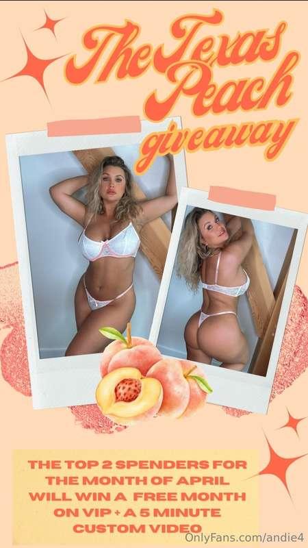 The top 2 spenders for the month of April will win a month o..
