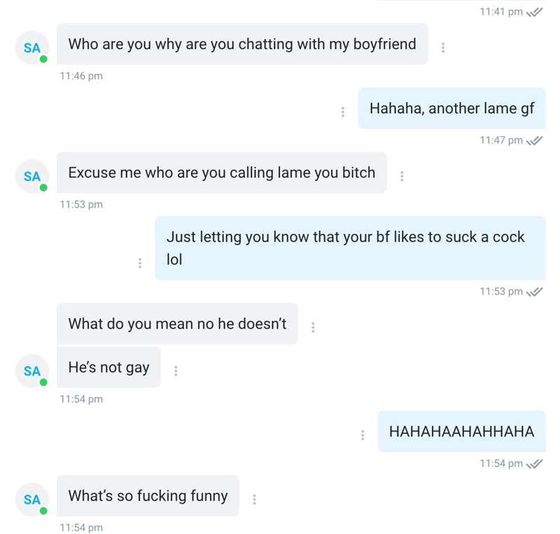 another lame ass wife, LMFAO.