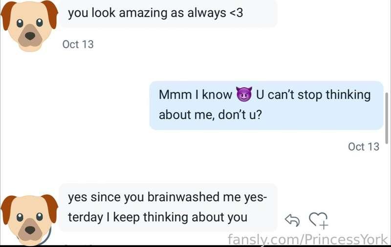 I will never leave his thoughts hahaha

#realloyalfans #Goddes #Princess #Findom #Femdom #Slave #Domination #Sissy #Submission #FinSub #Addiction #brainwash #ATM #drain #moneyslave
