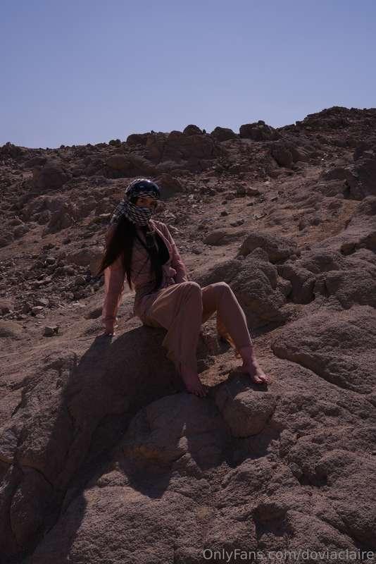 Sun-kissed and wild among the desert rocks… but the hottest ..
