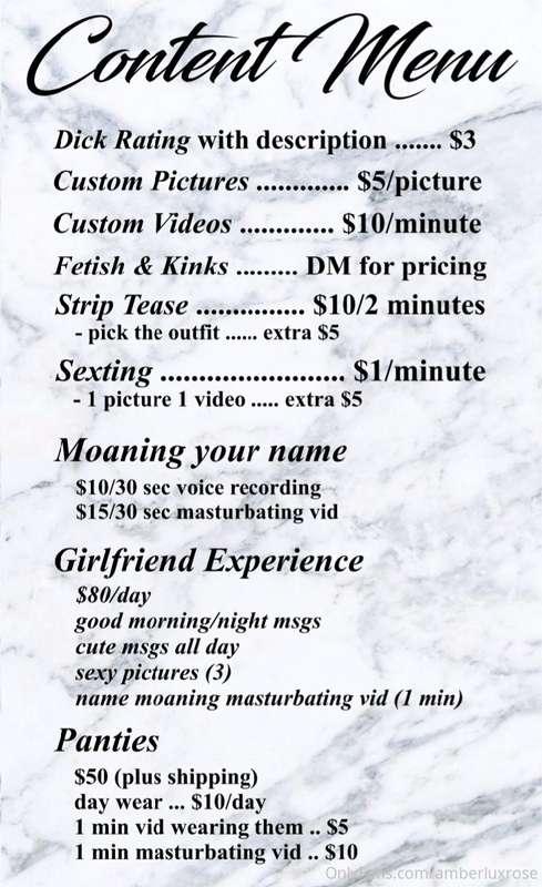 My new & improved content menu ❤ Lots more goodies for you t..