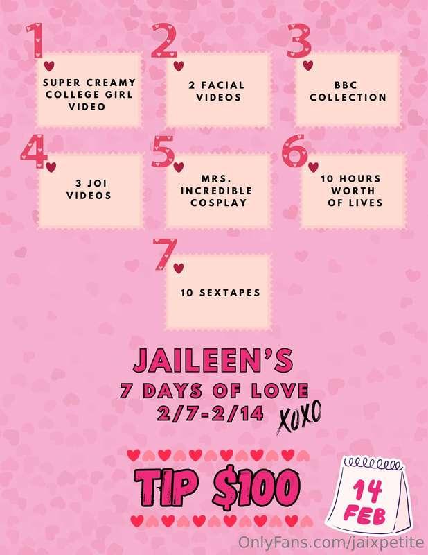 💞 VALENTINES DAY - 7 DAYS OF LOVE PRESALE 💞(Solo's, sextapes..